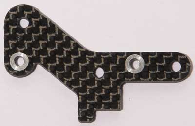 Corally 74776 - 12SL Rear Bodypost Mount, Left ,Battery + 5 mm Incl. inserts,2.4 mm Graphite (12SL)