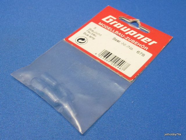 Graupner 678 - Blue Lamp, 6 x 12mm,  5 pcs.