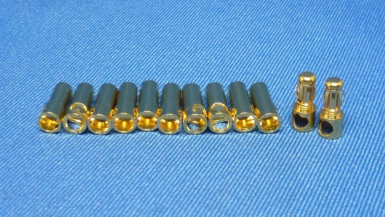 Jet Racing P-05 - 3.5mm Gold Connector, Air, Male x 2, Female x 10