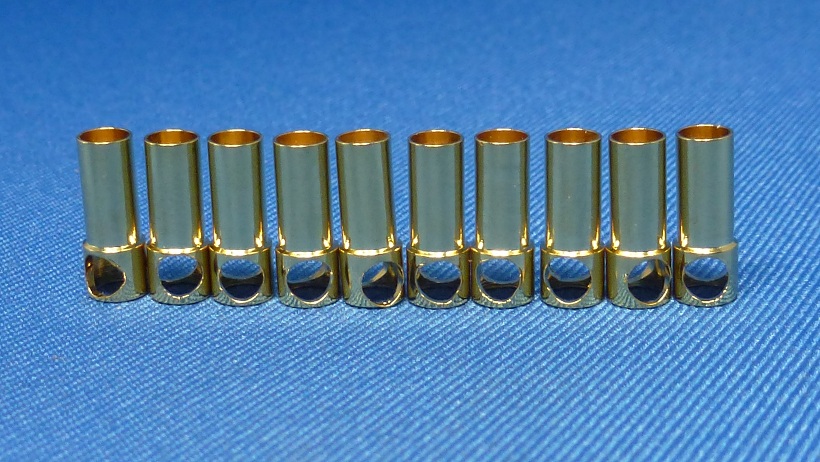 Jet Racing P-08 - 3.5mm Gold Connector, Air, Female x 10