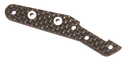 Corally 74413 -  Rear Bodypost Plate, Right - Incl. inserts - 3.0 mm Graphite (10SL)