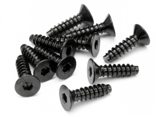 HPI 94631 - TP. Flat Head Screw M4x15mm (Hex Socket / 10pcs) (Baja, Hellfire)