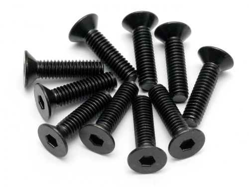 HPI 94531 - Flat Head Screw M4x15mm (Hex Socket / 10pcs) (Vorza, Apache, D812, D8S, Super 5SC Flux)