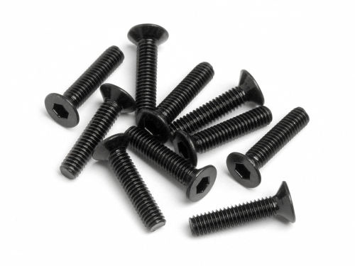 HPI Z449 - Flat Head Screw M2.5x12mm (Hex Socket / 10pcs)
