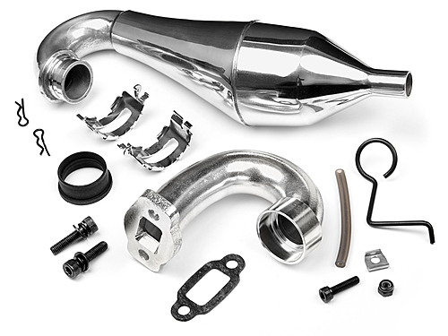 HPI 87401 - Alum Tuned Pipe Set with Heavy Duty Steel Header  (Baja) *DISCONTINUED*
