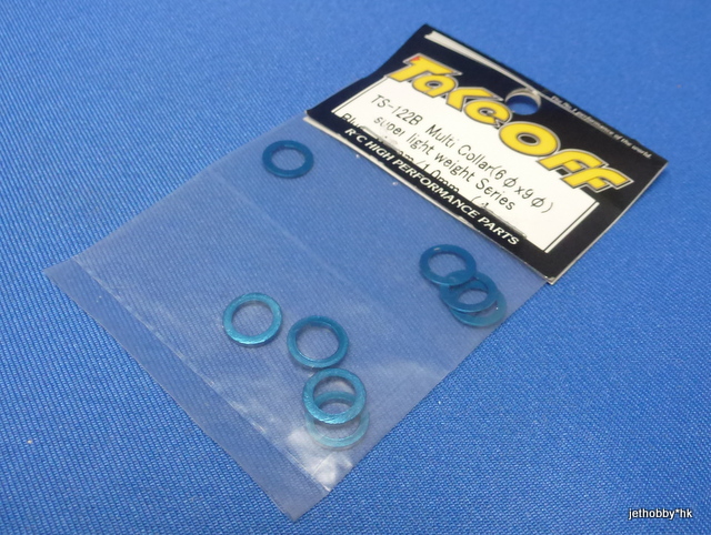 Take Off TS122B  - Multi Collar (6x9) Super Light Weight Series 0.5mm / 1mm ( Blue ) 4pcs