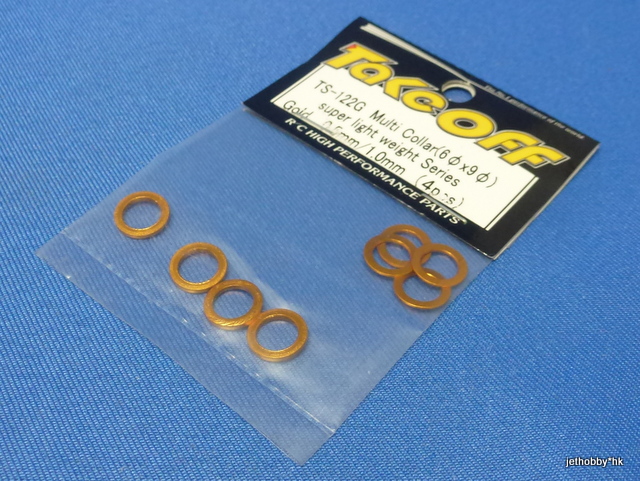 Take Off TS122G  - Multi Collar (6x9) Super Light Weight Series 0.5mm / 1mm ( Gold ) 4pcs