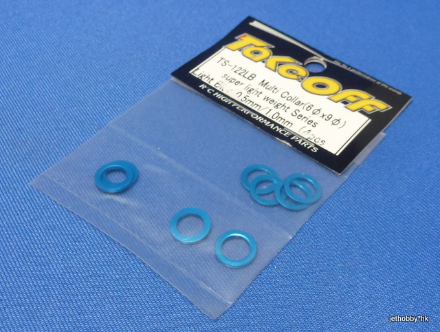 Take Off TS122LB  - Multi Collar (6x9) Super Light Weight Series 0.5mm / 1mm ( Light Blue ) 4pcs
