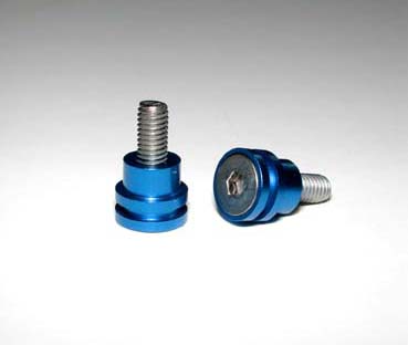 Take Off TS458B  - The Motor Screw Aluminium & Titnium Motor Screw W / Heatsink ( Blue )
