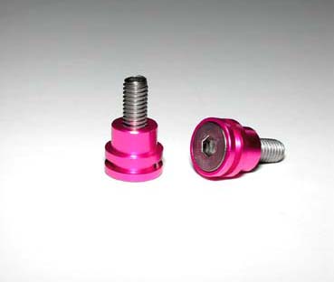 Take Off TS458PK  - The Motor Screw Aluminium & Titnium Motor Screw W / Heatsink ( Pink ) 2pcs