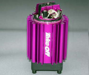 Take Off TO346P - Motor Cooling Stand With The Cooling Fan ( 7.2-12.5V ) With Laser Sculpture Mark ( Purple )
