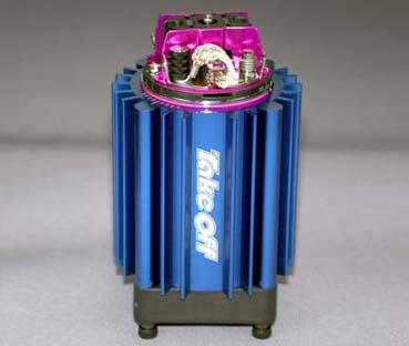 Take Off TO346B - Motor Cooling Stand With The Cooling Fan ( 7.2-12.5V ) With Laser Sculpture Mark ( Blue )