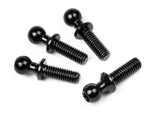 Hot Bodies 67736 - Aluminum Ball Stud 4.3x13mm (2mm Socket) (TCXX, TCX, TC-FD, Cyclone)