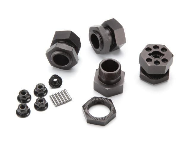 HPI 102530- Aluminum Wheel Hex Hub Set 24mm Gray 4pcs (Savage, Savage Octane)