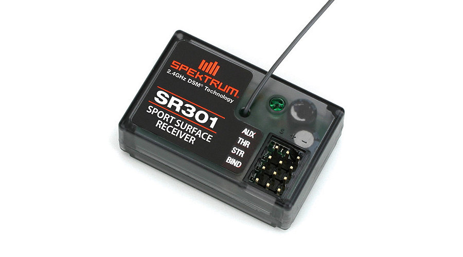 Spektrum SPMSR301 - SR301 3Ch DSM Sport Surface Rx, Coated