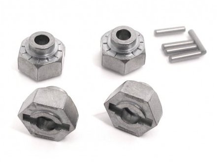 HPI 86349 - Hex Wheel Hub 12mm (Silver / 4pcs) (MT2 18SS)