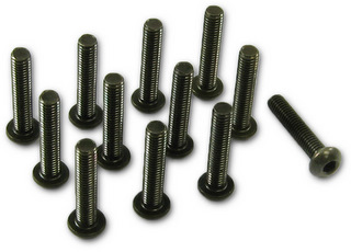 Tech 7205 - M3x15 Button Head Screw, Hex Socket 12 pcs