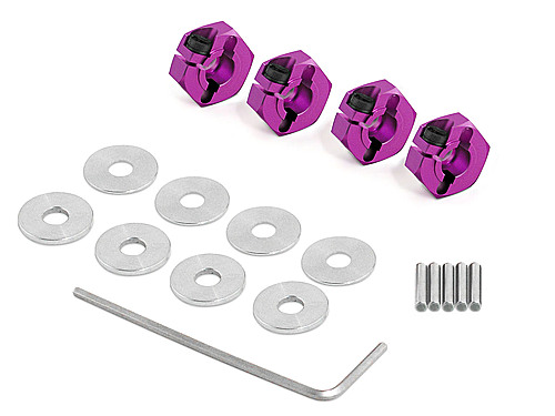 HPI 72044 - Thin Alum Hex Hub Clamp Type Purple (Cycle, Nitro 3, Sprint 2)