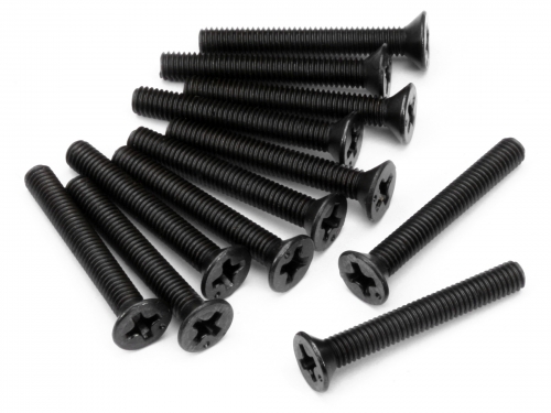 HPI Z532 - Flat Head Screw M3x22mm (12pcs)
