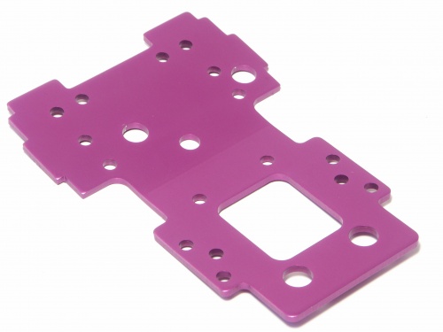 HPI 86067 - Bulkhead Lower Plate 2.5mm (Purple) (Savage X, Savage)