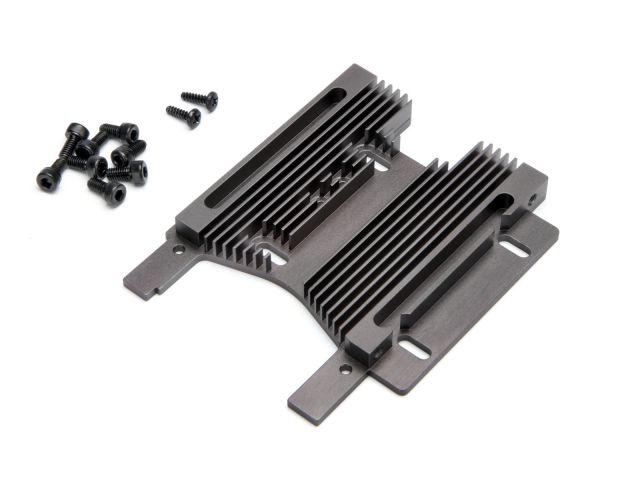 HPI 102359 - HD Heatsink Motor Plate 10mm (7075S / Gray) (Savage Flux HP RTR)