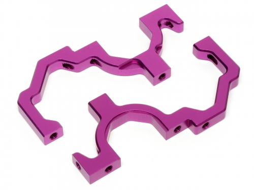 Hot Bodies 61310 - Front Bulkhead Set (Purple) (Cyclone , Cyclone S) 