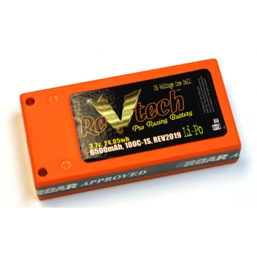 ReVtech REV2019 - 6500mAh 3.7V 1S 100C LiPo Battery Pack Bullet