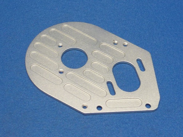AR LA-12S - Alum Heatsink Motor Mount Silver (Kyosho Lazer ZX-R)