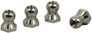 Square STB-11B - 5mm 64 Max Titanium Hex Socket Pillow Ball Nut, 4pcs (Tamiya TB EVO 3)) 