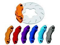 Square TRX-18ATB - Alum Brake Disc with Caliper, Tamiya Blue (for Transmitter Steering Wheel)