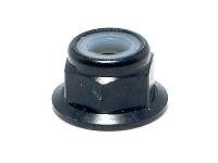 Square SGE-14FBK - M4 Flanged Nylon Lock Nut, 5pcs, Black