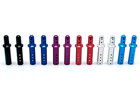 Square TGE-138BY - Alum Extension Body Post, 38.5mm, Yokomo Blue
