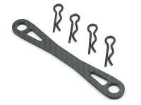 Square STA-14R - Rear Graphite Body Mount Plate (Tamiya TA05)