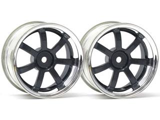 HPI 3322 - 26mm Rays Gram Lights 57S-PRO  Chrome/Black Wheel 3mm Offset