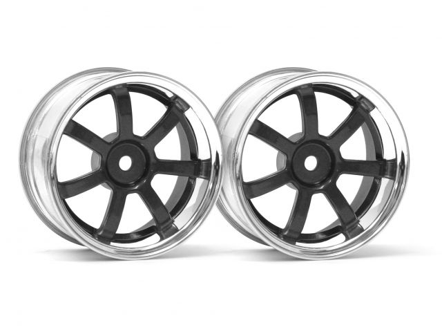 HPI 3323 - 26mm Rays Gram Lights 57S-PRO  Chrome/Black Wheel 6mm Offset