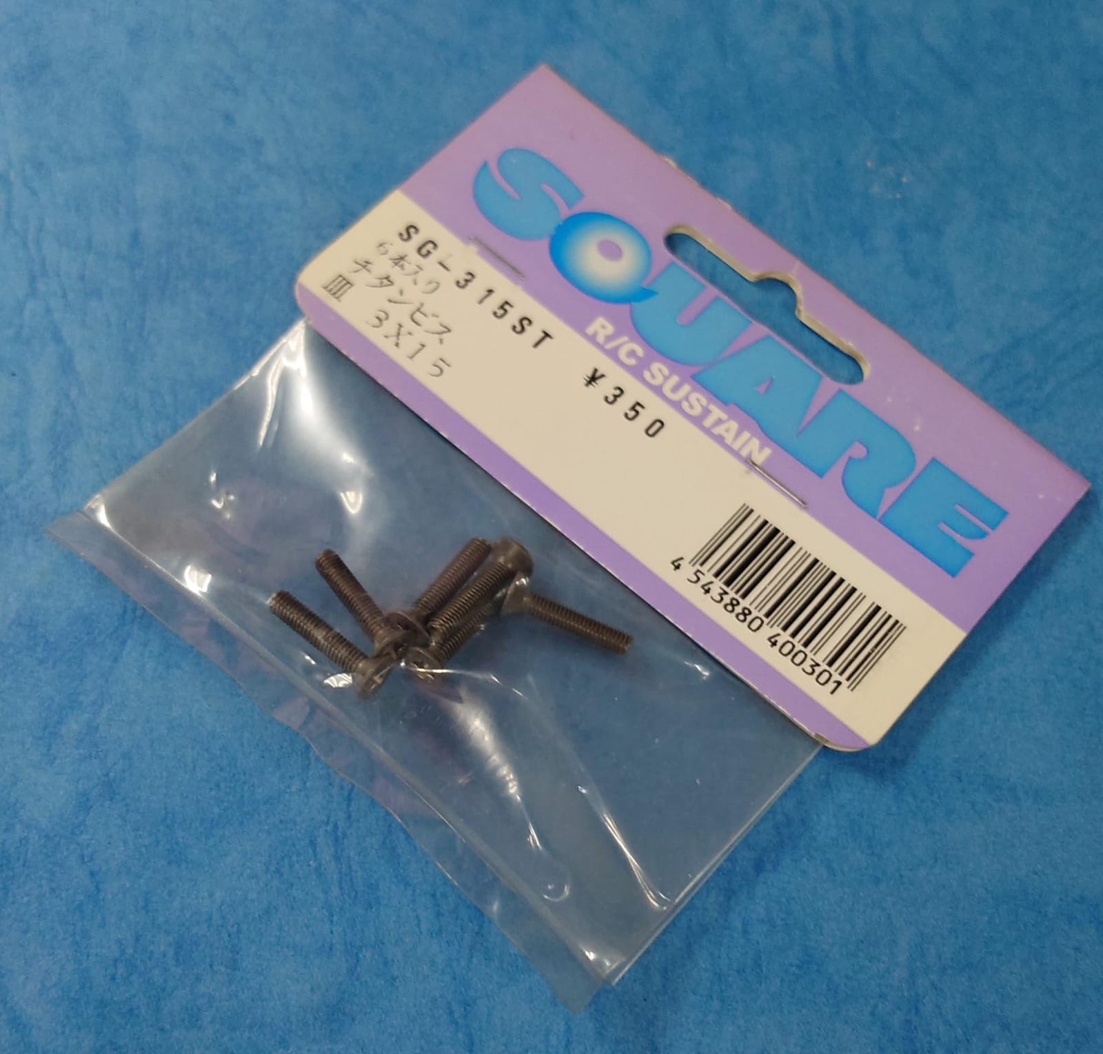 Square SG-315ST - Titanium Phillips Flat Head Screw M3x15, 6 pcs