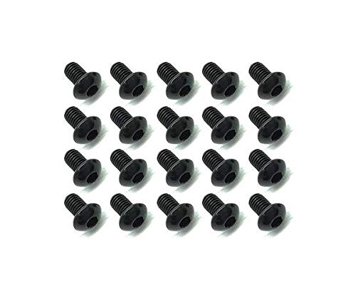 Square SR-310SB - M3x10 Hex Flat Head Screws, Black 