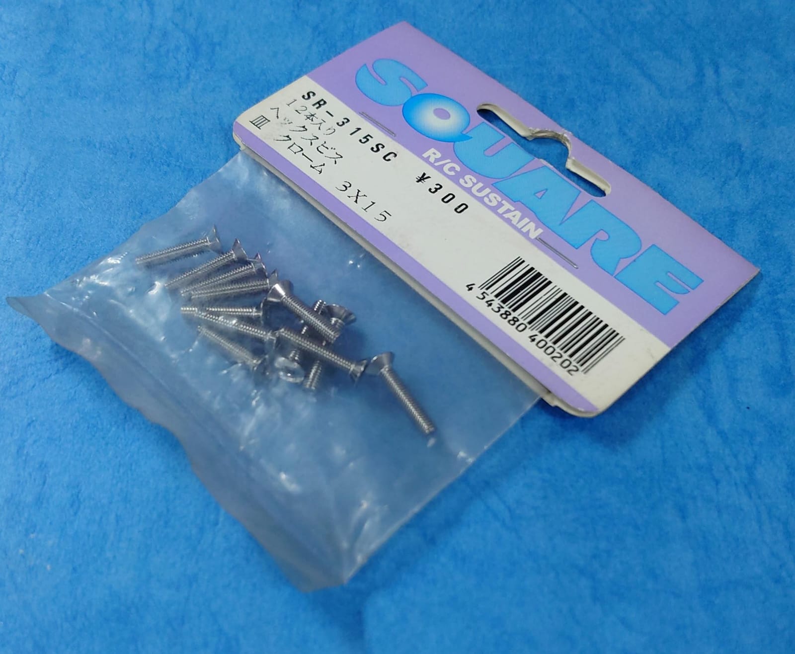 Square SR-315SC - M3x15 Hex Flat Head Screws, Chrome