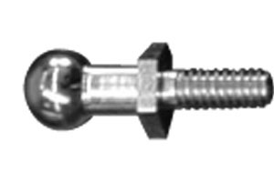 Kawada AJ-3802 - Joint Ball 3.8/2mm Steel, 4pcs (Tripmate, Tamiya Tamtech)