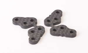 Schumacher U4295 - Optional Graphite Rear Hub Carrier Arm Set  (Mi5)