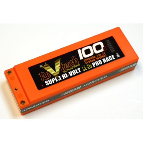 Trinity REV2021 - 6900mAh 7.4V 2S 100C LiPo Battery, Bullet