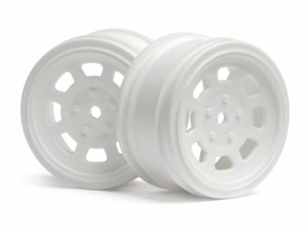 HPI 3855 - Vintage Stock Car Wheel 26mm White 0mm Offset 