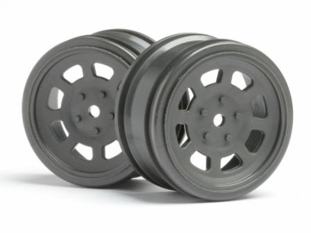 HPI 3856 - Vintage Stock Car Wheel 26mm Gunmetal 0mm Offset