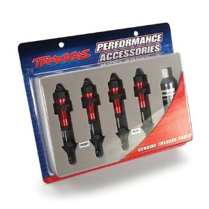 Traxxas 5460R - Aluminum GTR Shock Set (Red) (4)