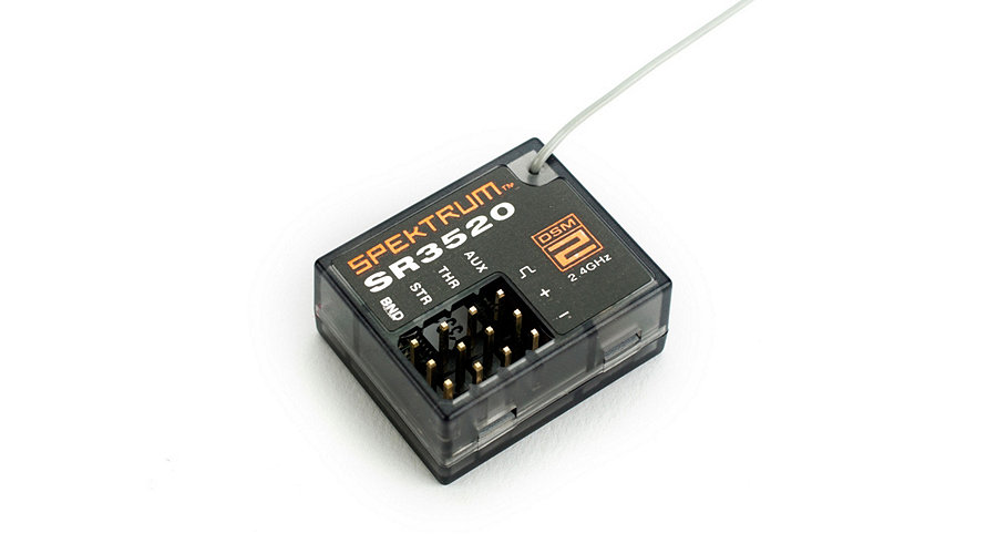 Spektrum SPMSR3520 - DSM2 3-Channel Micro Racing Receiver