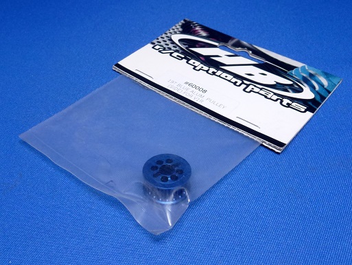 Hot Bodies 60008 - Alum Pulley 19T, Blue (Kyosho V1R)