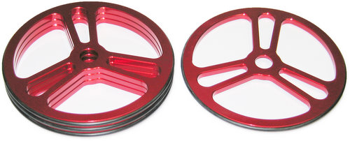 Jet Racing T-27R - Set-Up Wheels Red 4pcs (1:8 Buggy & Truggy)