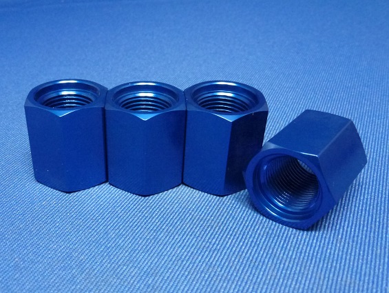 Jet Racing T-28B - Setting Wheel 17mm Nut Blue 4pcs