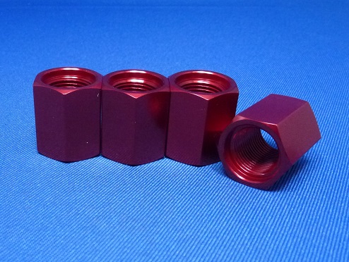 Jet Racing T-28R - Setting Wheel 17mm Nut Red 4pcs