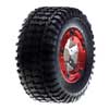 Losi LOSB1950 - Front Mounted Tire, Chrome (Mini SCT)